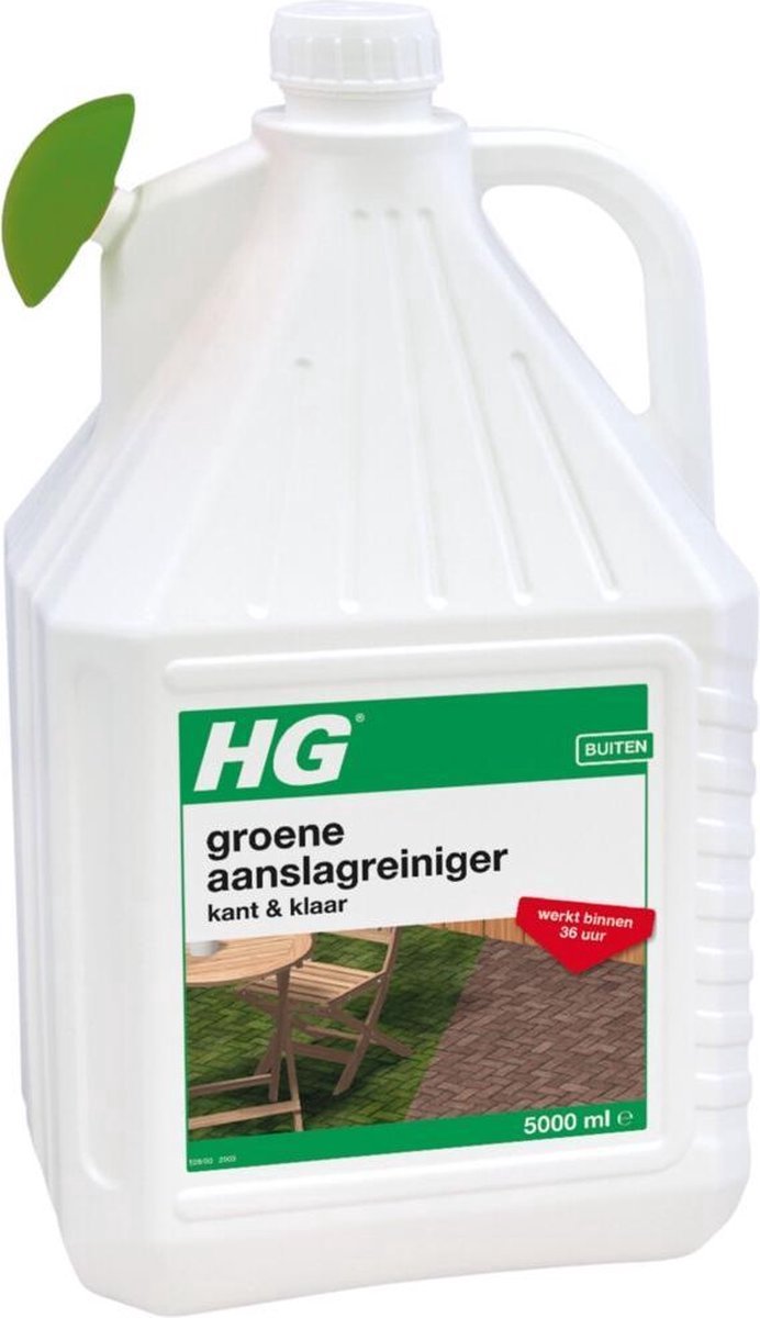 HG groene aanslag verwijderaar - aanslagreiniger - kant en klaar voor gebruik - 5 Liter - Met sproeikop - 2 stuks van Merkloos	 — afbeelding 2