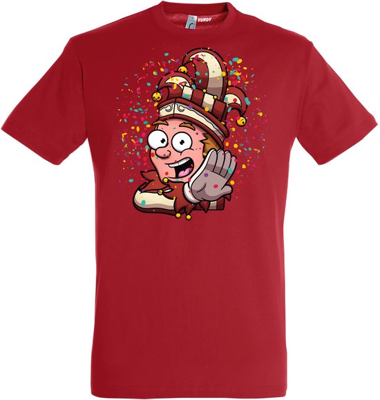 T-shirt Alaaf Kleine Prins | Carnaval | Carnavalskleding Dames Heren | Rood | maat L