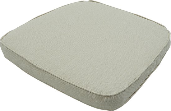 Madison - Coussin en osier 48x48 - Beige - Toile recyclée beige