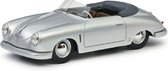 Het 1:43 Diecast model van de Porsche 356 Gmund Cabriolet van 1950 in Silver. De fabrikant van het schaalmodel is Schuco.Dit model is alleen online beschikbaar.