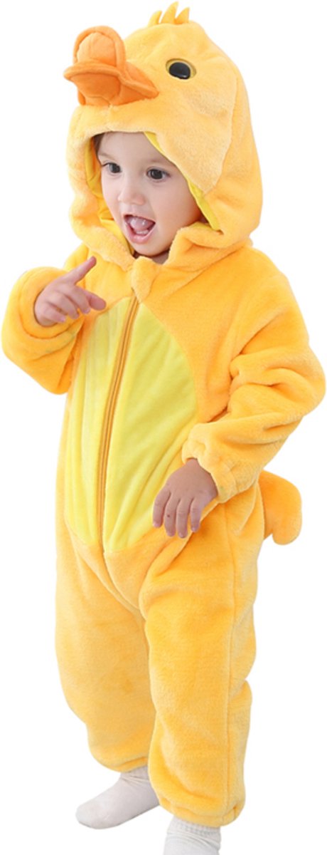JAXY Baby Onesie - Carnavalskleding Kinderen - Verkleedkleren Jongen en Meisje - Verkleedkleding Kind - Romper - EU (label 120) - Duck — afbeelding 11