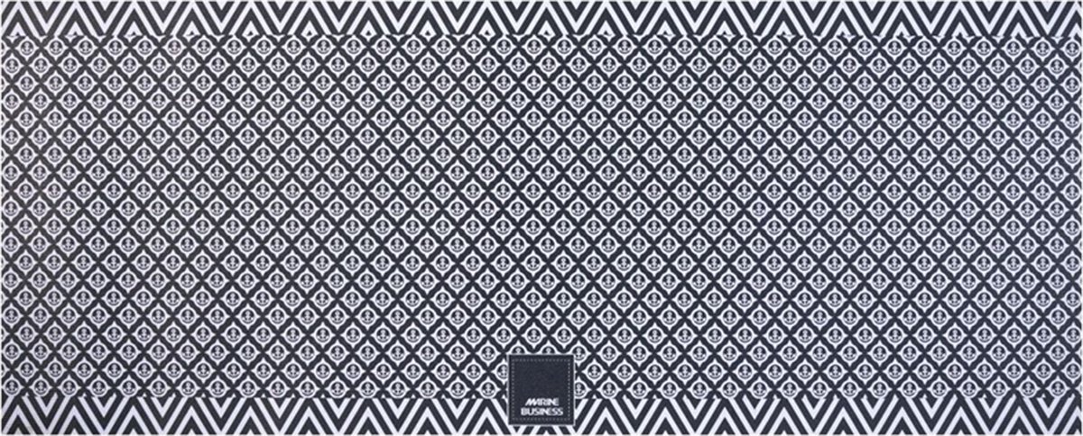 Marine Business 'Anchors' Vinyl Deurmat Blue Groot 45 x 120 cm