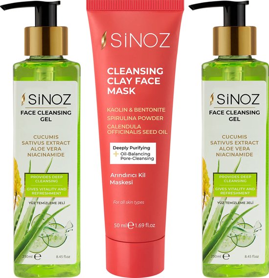 SiNOZ Deep Cleansing Set Gezichtsreiniging Gezichtsmasker