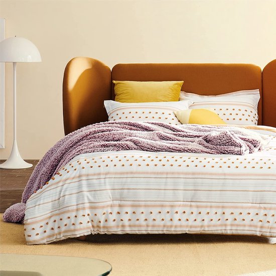 BEDSURE Deken voor de bank, knuffeldeken, paars, warm, Sherpa bankovertrek, deken, dikke plaid van 220 x 240 cm, XXL, woondeken voor de bank