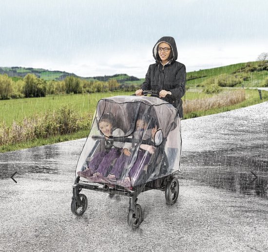Dubbele Regenhoes Voor Tweeling Kinderwagen - Dubbele - Regen... | bol.com