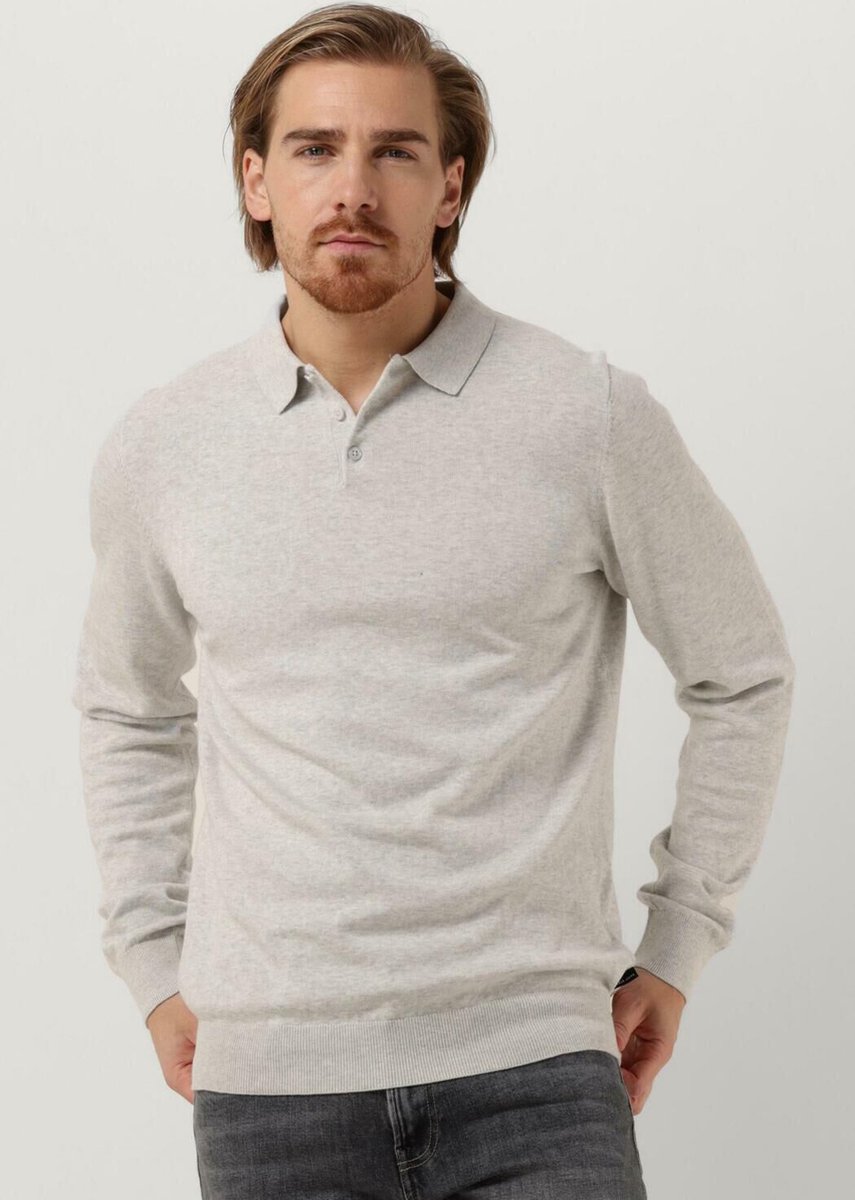 Saint Steve Berend Polo's & T-shirts Heren - Polo shirt - Lichtgrijs - Maat XL