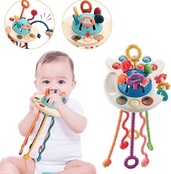 Educatief Speelgoed - Baby Speelgoed - Tandjes Ontwikkeling - Montessori Speelgoed - Montessori - Kinderen - 0 Jaar - 1 Jaar - 0-12 Maanden - 6 Maanden