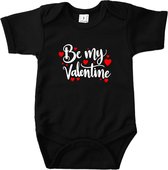 Be my Valentine - Maat 80 - Romper zwart