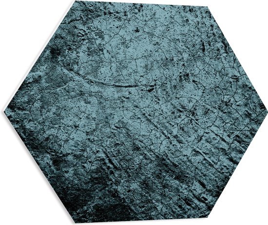 PVC Schuimplaat Hexagon - Textuur in Rots - 60x52.2 cm Foto op Hexagon (Met Ophangsysteem)