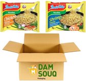 Damsouq® Instant Noedels Mixpakket Indomie Kip en Garnaal (40x 70 Gram)