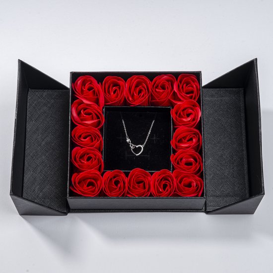Flowerbox papillon avec collier Swarovski Infinity coeur - Coffret cadeau  femme -... | bol