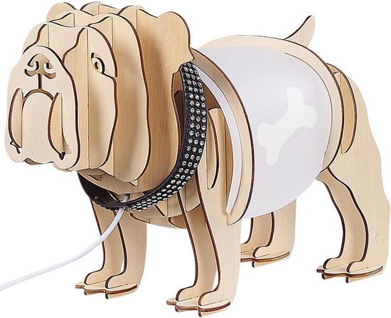 DOUCE - Lampe de table - Coloris bois clair - Contreplaqué