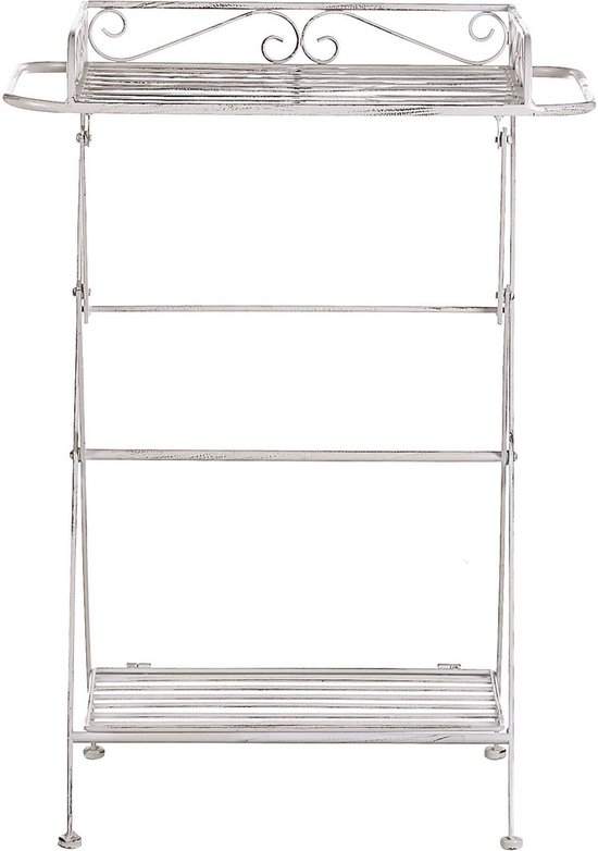 Beliani ANCUD - Table d'appoint - Wit - Fer