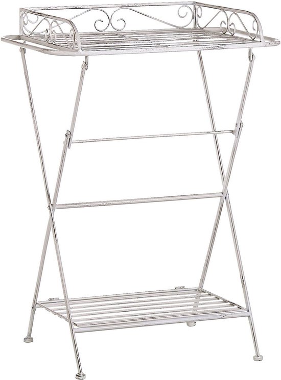 Beliani ANCUD - Table d'appoint - Wit - Fer