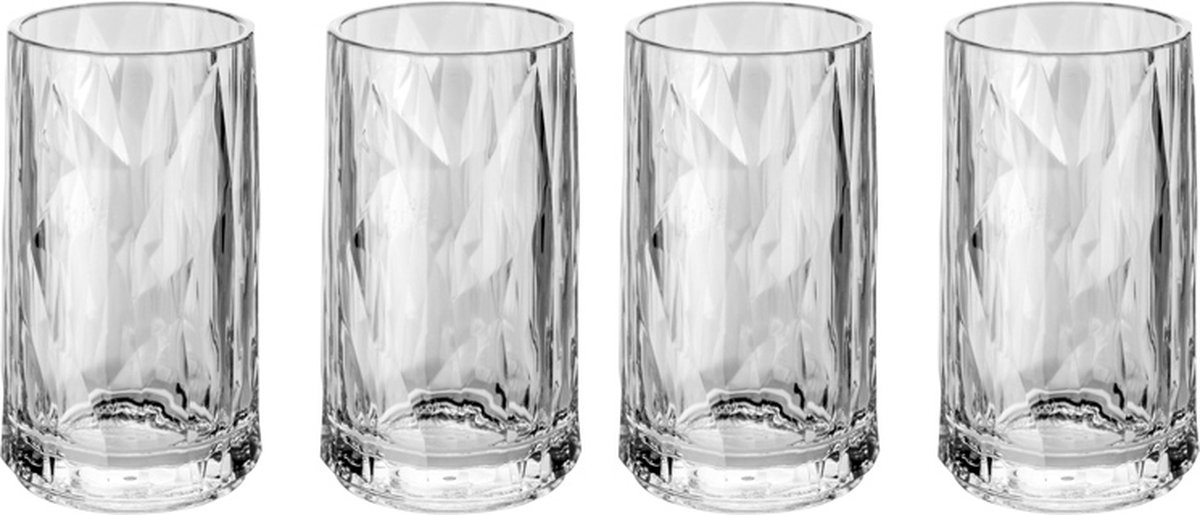 Shotglas, Set van 4, Organic, Transparant - Koziol | Club No. 7