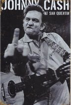 Wandbord - Concert Bord - Johnny Cash At San Quentin