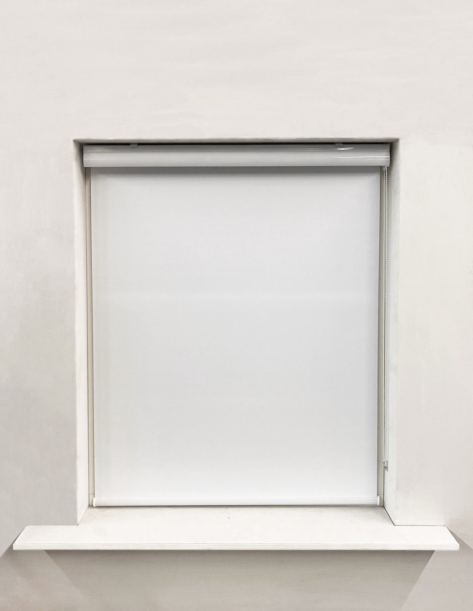Rolgordijn Cassette Verduisterend Full Colour Wit - 60x240cm