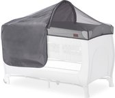 Parasol et moustiquaire Hauck pour lits de camping Auvent de lit de voyage avec protection UV 50+, tissu maillé respirant, facile à fixer avec cordon en caoutchouc et fermeture velcro