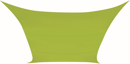 Perel Schaduwdoek, waterafstotend, 2 x 3 m, 160 g/m², polyester, rechthoek, limoengroen