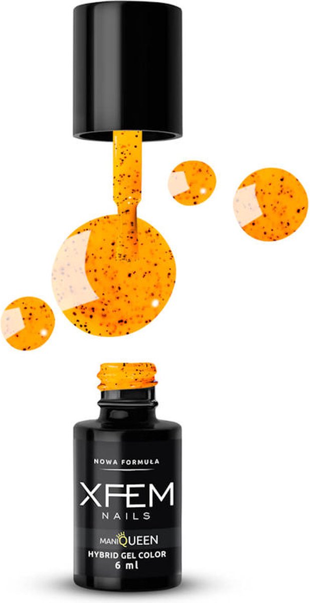 XFEM UV/LED Hybrid Gellak Orange Jelly 6ml. #0189