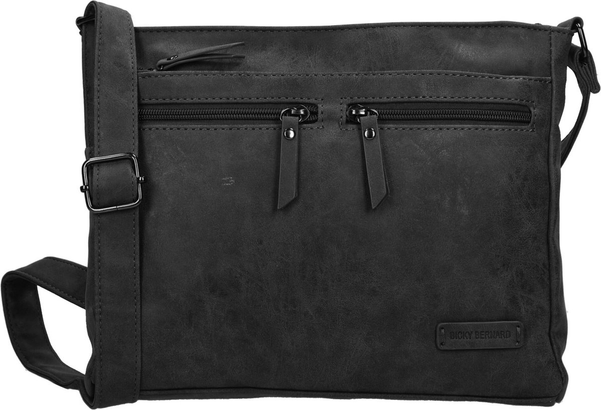 Bicky bernard schoudertas - Zwart | Tassen Dames schoudertas | schoudertas dames | crossbody tas
