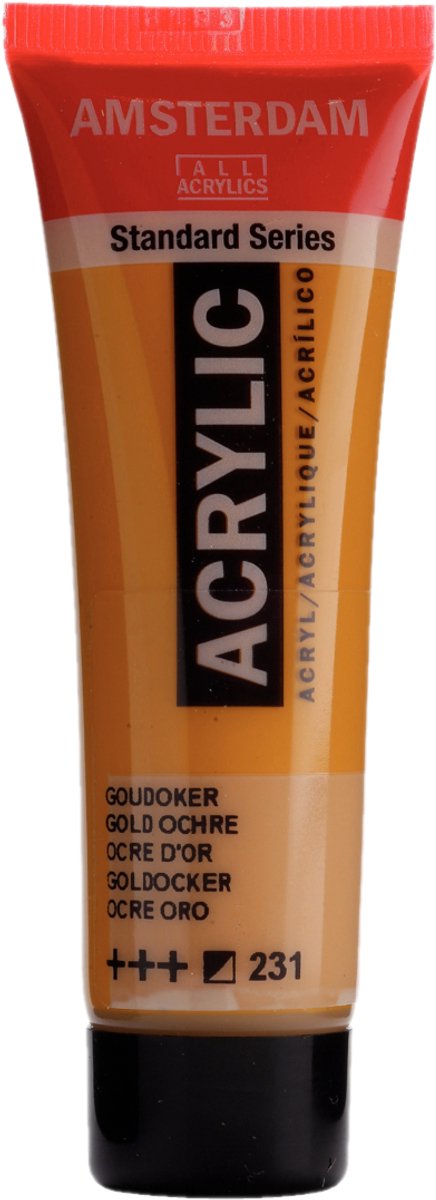 Verf - Acryl - 231 - Goud oker - Amsterdam - 20ml