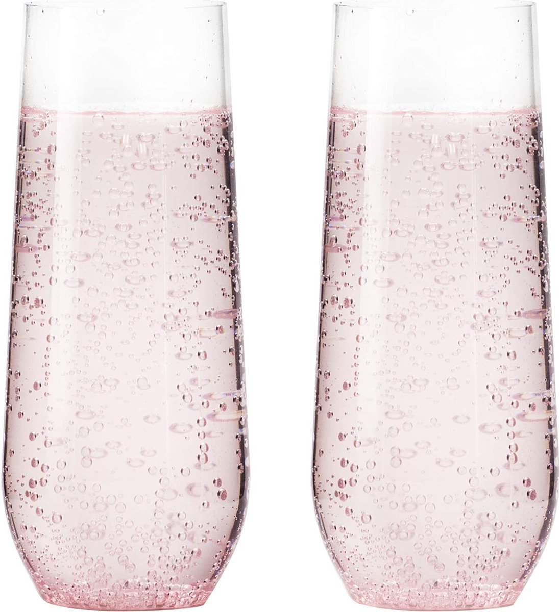 24 Plastic Champagne Fluiten Wegwerp | Transparante Plastic Champagne Glazen voor Feesten | Transparante Plastic Cups | Plastic Roosteren Glazen | Mimosa Glazen | Bruiloft Party Bulk Pack