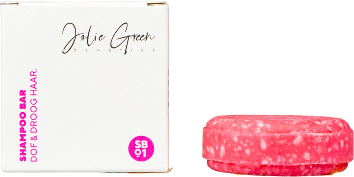 Jolie Green Shampoo Bar 01 - Dof en Droog haar - Normale shampoo vrouwen - Voor Alle haartypes - 60 gr
