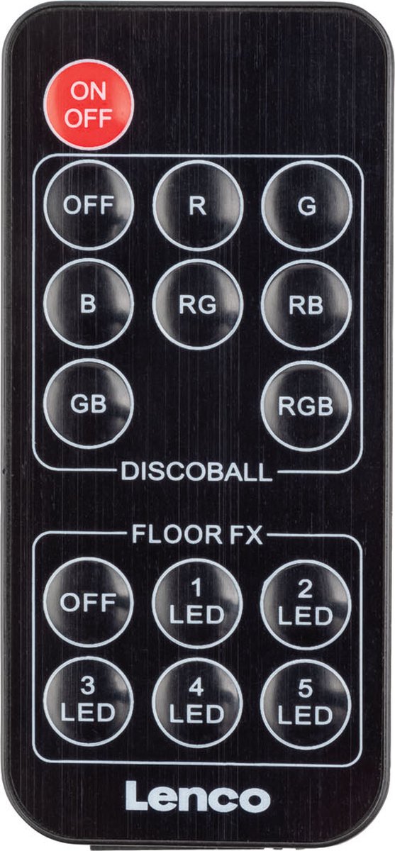 Lenco LED | bol - - 2000 - Discolamp max. Afmetingen: Accuduur: 18... uur 8 mAh Accucapaciteit