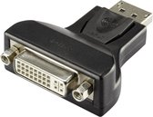Renkforce RF-4212237 DisplayPort / DVI Adapter [1x DisplayPort stekker - 1x DVI-bus 24+5-polig] Zwart