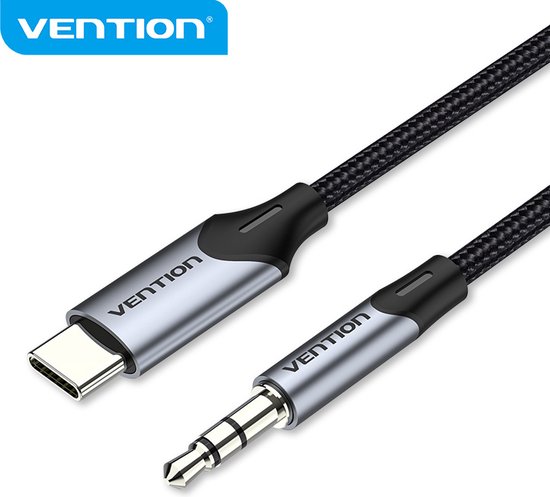 USB-C naar 3,5mm Aux Kabel - Type-C naar Jack (Male) - 1,2