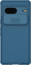 Nillkin CamShield Hoesje voor de Google Pixel 7 - Back Cover met Camera Slider Blauw