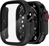 YONO Screen Protector Bumper geschikt voor Apple Watch Ultra (49mm) - Full Cover Case - Hoesje - Zwart