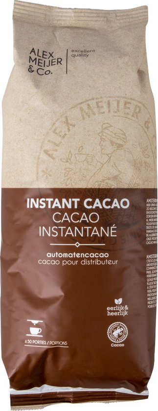 Foto: Alex meijer instant cacao zak 1 kilo chocolademelk poeder