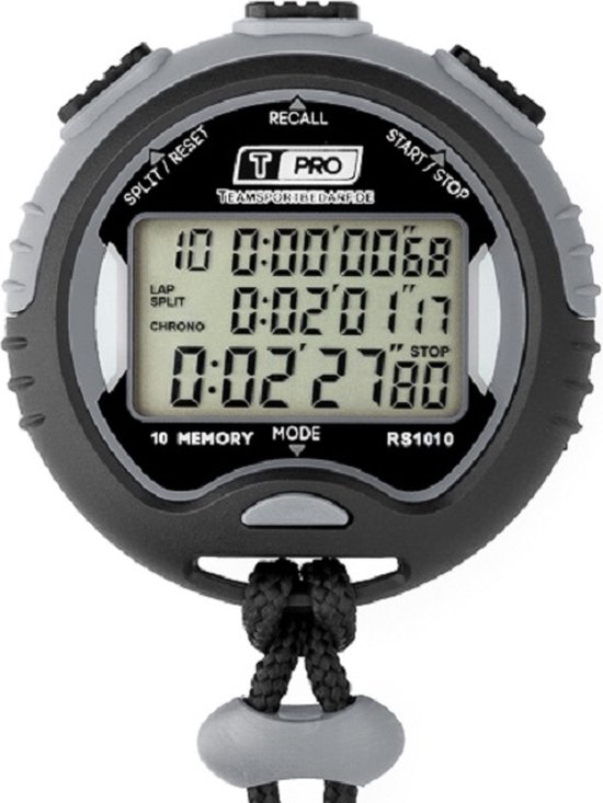 Digitale Stopwatch 10 Tussentijden bol