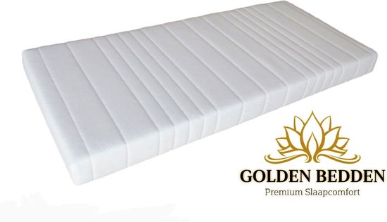 Golden Bedden 80x170x14 HR25 Koudschuim - Eenpersons Luxe matrassen - Anti-allergische wasbare hoes met rits.-GOEDKOOP MATRAS