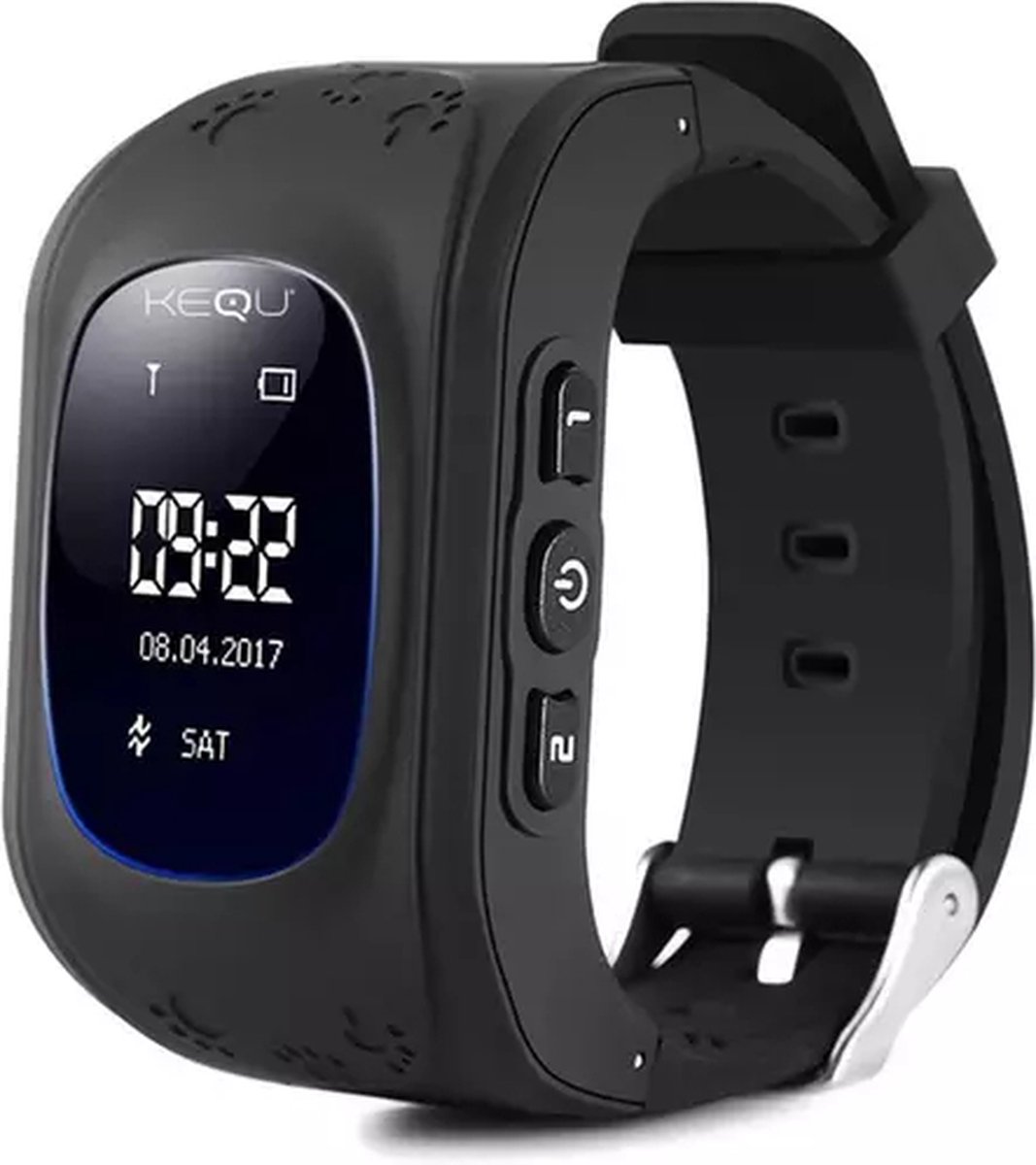 Kequ Kids Smart Watch blauw | Kinder Smartwatch zwart