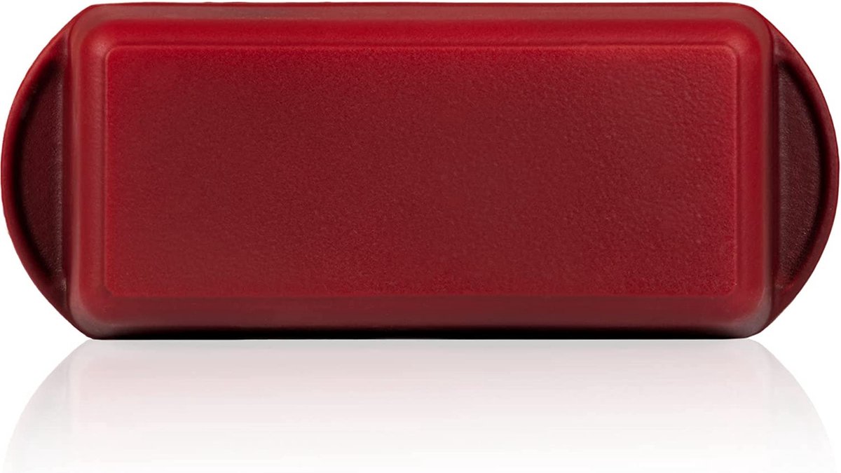 Mahlzeit Gietijzeren geëmailleerde braadpan met deksel | 3 liter | Dark Cherry | Inductie-ovenbestendig | Dubbele eendenbraadpan Grote geëmailleerde braadpan | Ganzenbraadpan
