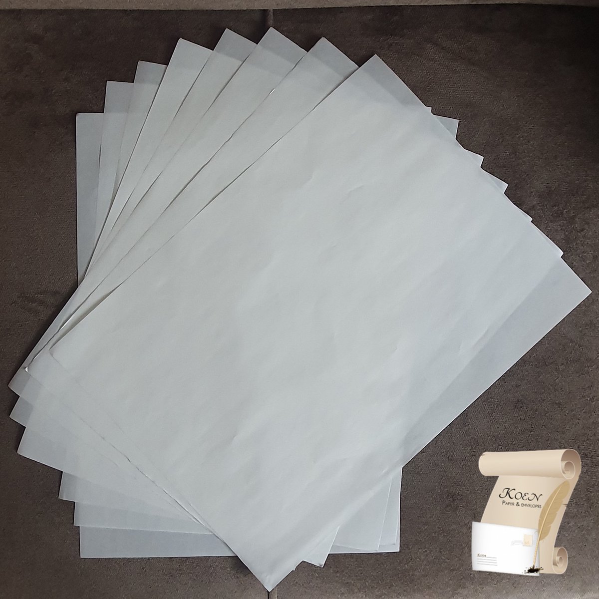 Vetvrij papier zonder opdruk - 50 vellen - 100x100 cm