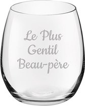 Drinkglas gegraveerd - 39cl - Le Plus Gentil Beau-père