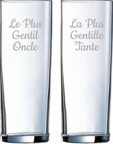 Verre long drink gravé - 31cl - Le Plus Gentil Oncle & La Plus Gentille Tante