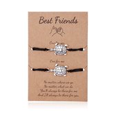 Bixorp Friends Bracelets d'amitié pour 2 avec des tortues - BFF Bracelet Filles - Best Friends Bracelet Friendship Gift for Two