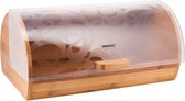 Kinghoff 3615 - Boîte à pain - Bamboe / Acrylique - 12 litres