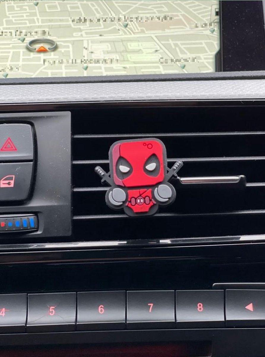 Auto geurverfrisser - Deadpool - Auto geurtje Deadpool - luchtverfrisser cartoon - luchtverfrisser - luchtverfrisser auto - car parfume - auto assecoires - Marvel - auto parfum