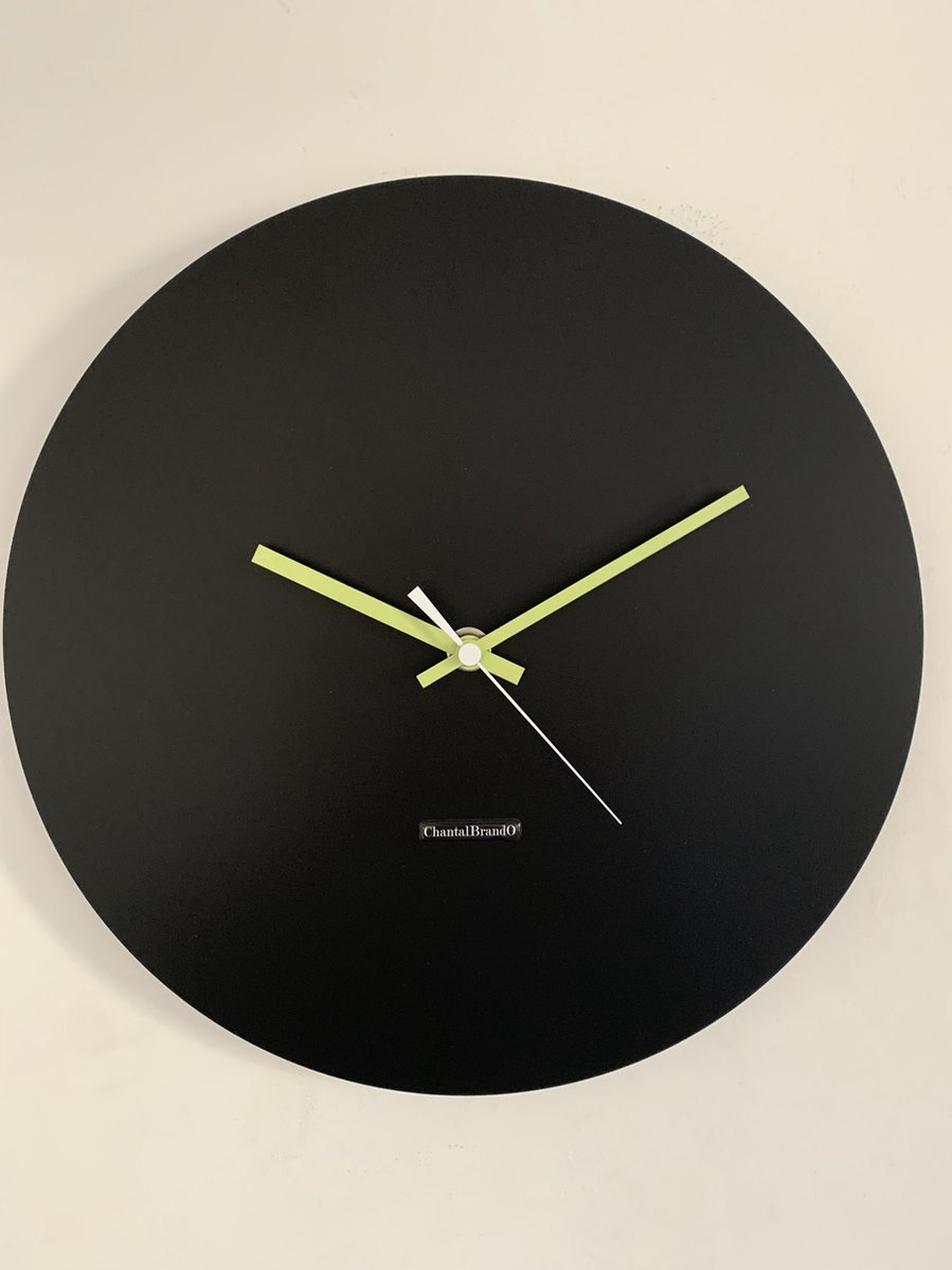 Wandklok ChantalBrandO MISTRAL BLACK -- MODERN DESIGN --