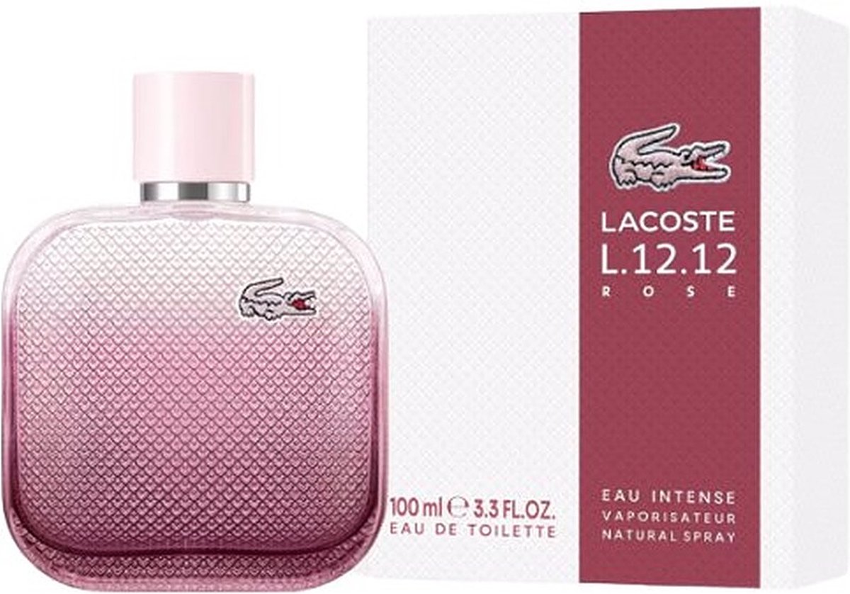 Lacoste Rose 50ml - Eau Intense Vaporisateur Natural Spray - Eau de Toilette - L12.12