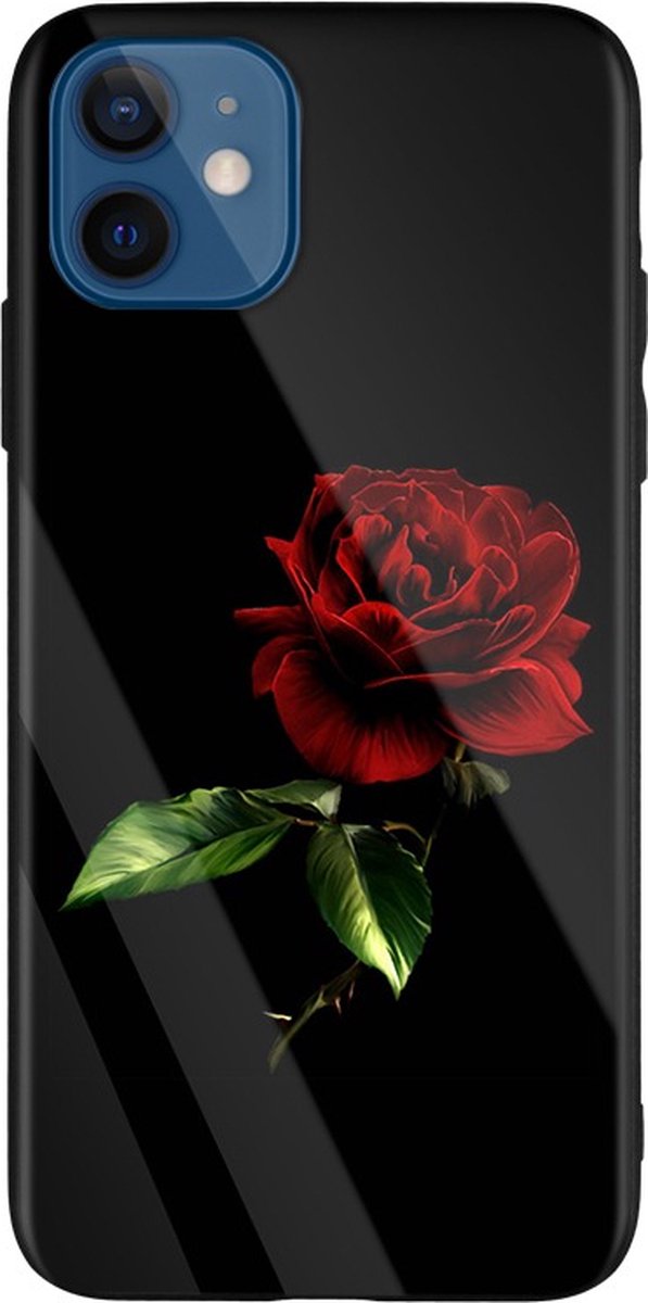 Trendyware bloem/flower/roos Iphone 12 Pro tpu telefoonhoesje/phone case