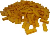 100 Bouwstenen 1x4 | Jaune | Compatible avec Lego Classic | Choisissez parmi plusieurs couleurs | PetitesBriques