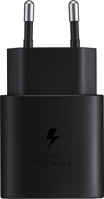 Samsung 25W USB-C Power Delivery 3.0 oplader met 1m USB-C naar USB-C kabel, snel en veilig laden