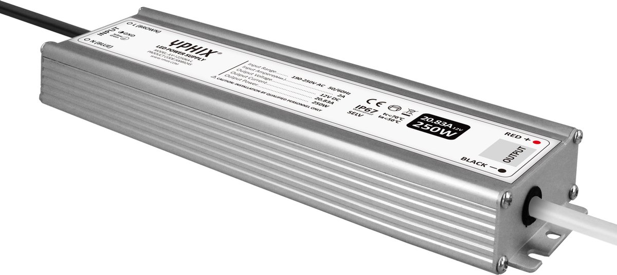 LED transformator 12V 20,83A Max. 250W IP67